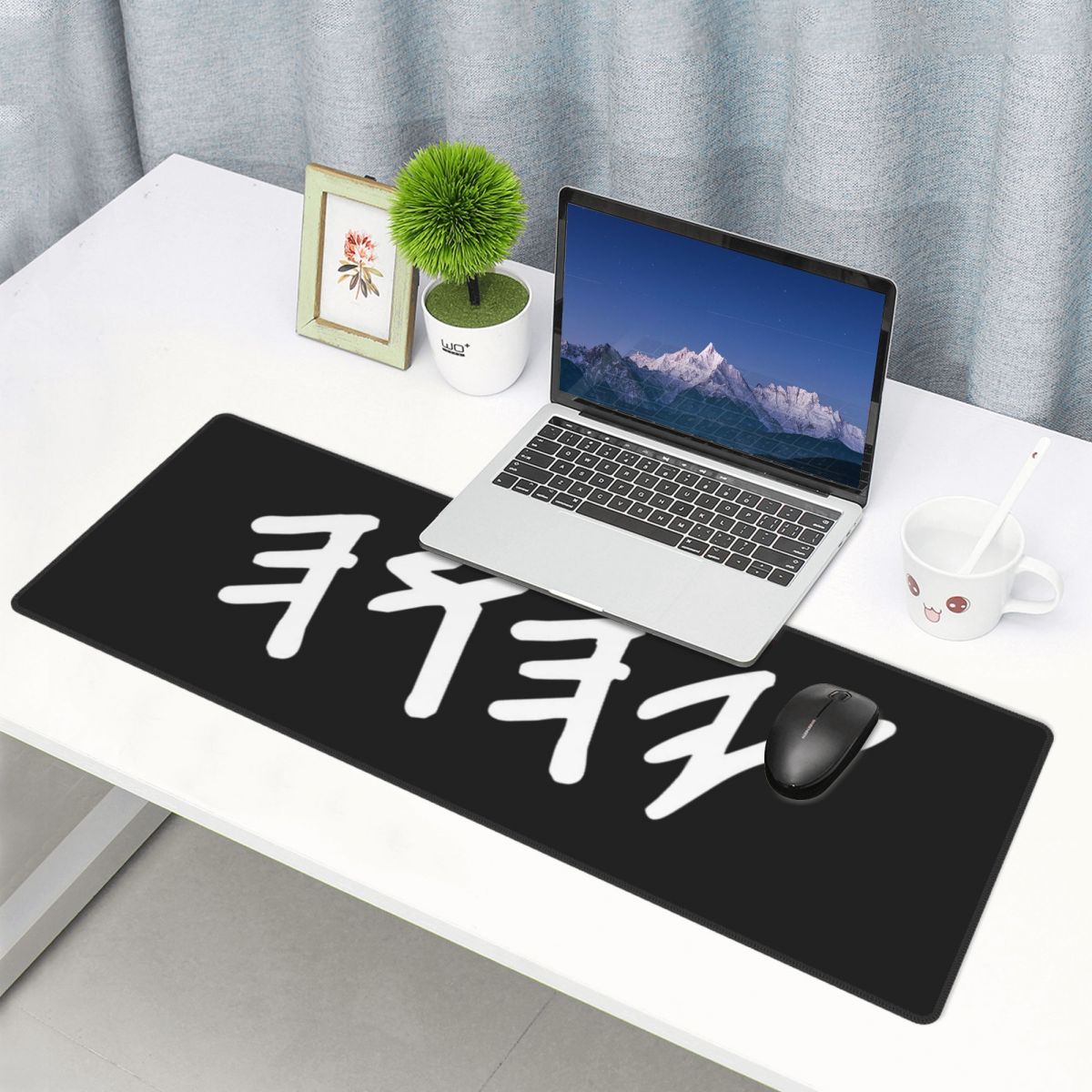 Gaming Keyboard Name - แผ่นรองเมาส์ขนาดใหญ่ ลายชื่อพระเจ้าในภาษาฮีบรูโบราณ ยาฮูอาห์ สำหรับเกมเมอร์ คอมพิวเตอร์พีซี แล็ปท็อป