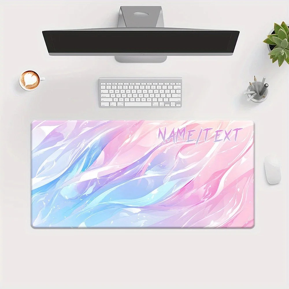 Gaming Keyboard Name - แผ่นรองโต๊ะขนาดใหญ่พิเศษ XXL พร้อมข้อความชื่อที่ปรับแต่งได้ 1 ชิ้น, ลายพิมพ์