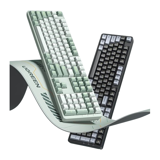 Gaming Keyboard Mechanical - คีย์บอร์ดเกมมิ่งแบบมีสาย UGREEN คีย์บอร์ดแมคคานิคอล 108 คีย์ PBT
