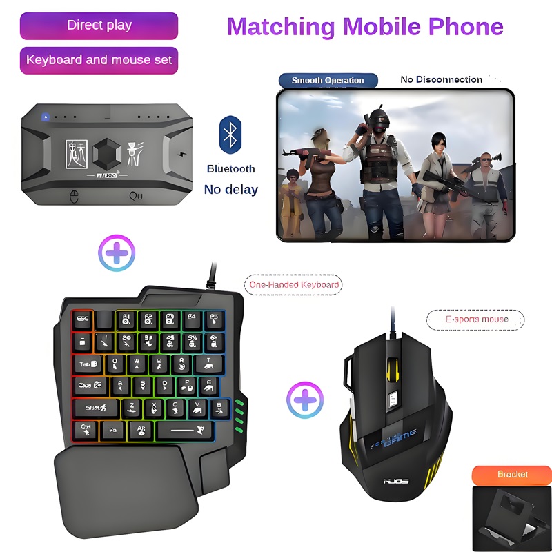 Gaming Keyboard Mouse And Headset Combo - M1 Pro เกมแพด ตัวแปลงเกมมือถือ คีย์บอร์ด เมาส์