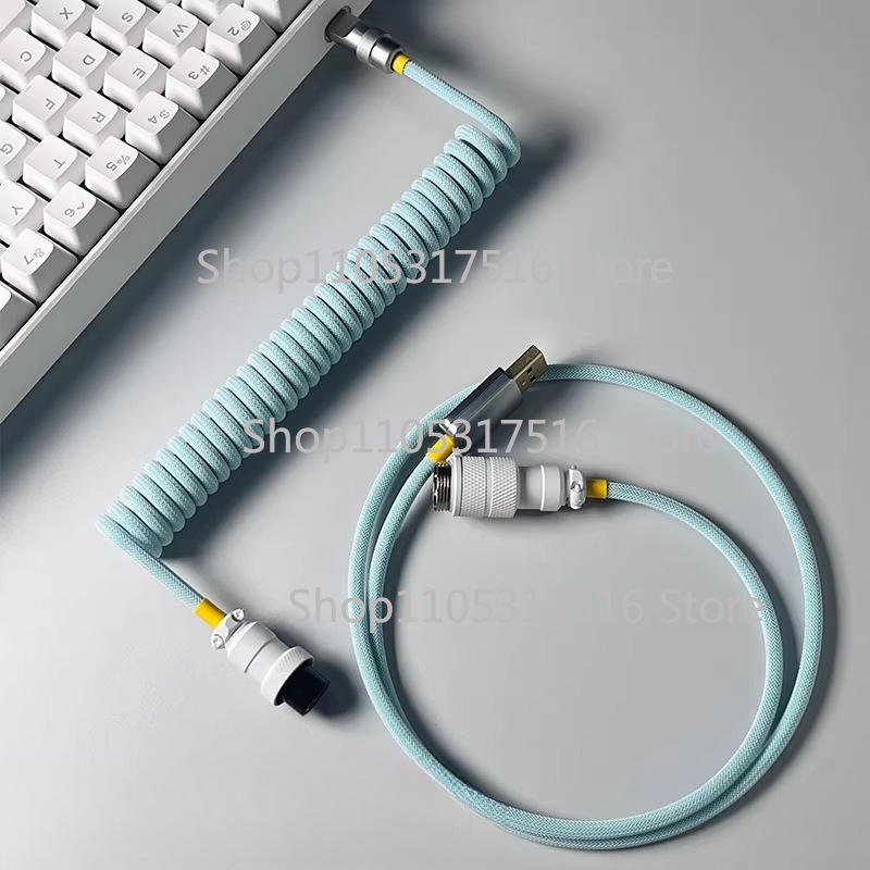 Aviator Connector Kit - สายเคเบิลคีย์บอร์ดแบบกลไกที่ปรับแต่งได้สำหรับข้อผิดพลาดที่ไม่ทราบสาเหตุ - สายเชื่อมต่อแบบการบินหลากสี - สายเคเบิลแบบเกลียวรุ่น Marka
