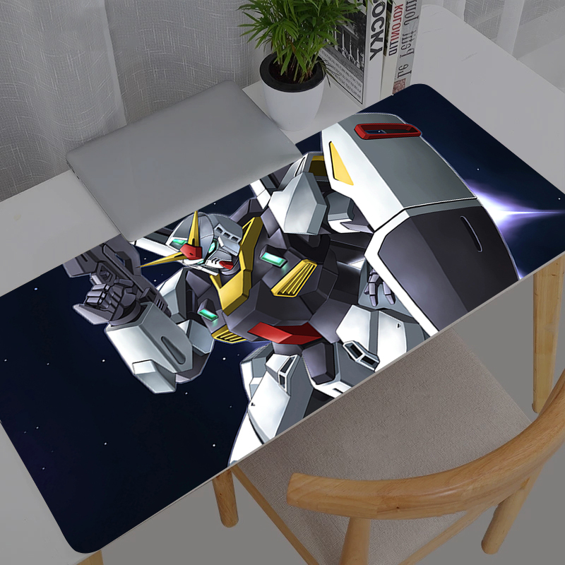 Gaming Keyboard And Mouse Mobile - แผ่นรองเมาส์คอมพิวเตอร์ลายอนิเมะ โมบายสูท กันดั้ม แผ่นรองเมาส์สำหรับเกมเมอร์ แผ่นรองเมาส์ขนาดใหญ่ XXL