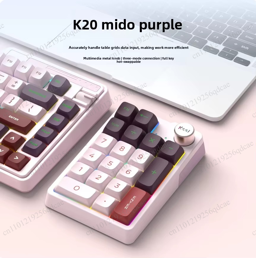 Gaming Keyboard Mini Mechanical - Kzzi K20 คีย์บอร์ดขนาดเล็ก สามโหมด บลูทูธไร้สาย คีย์บอร์ดกลไก