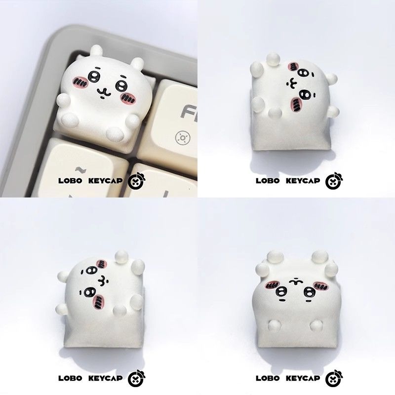 Gaming Keyboard Mechanical - คีย์แคปคีย์บอร์ดลายการ์ตูน Chiikawaed น่ารัก คีย์แคปอะไหล่ลายการ์ตูนสุดหรู สำหรับตกแต่งคีย์บอร์ด