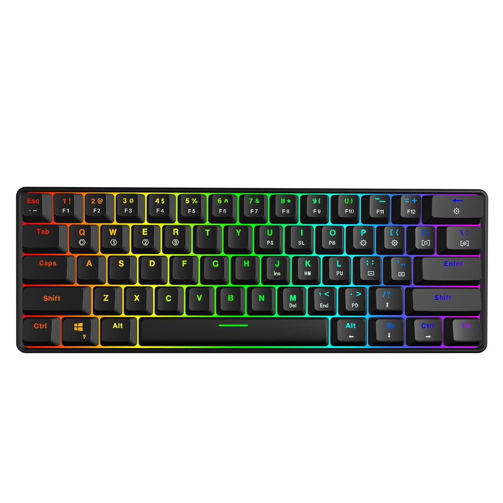Gaming Keyboard Mechanical Wireless - SKYLOONG GK61 Mini แบบพกพา 60% Gamer