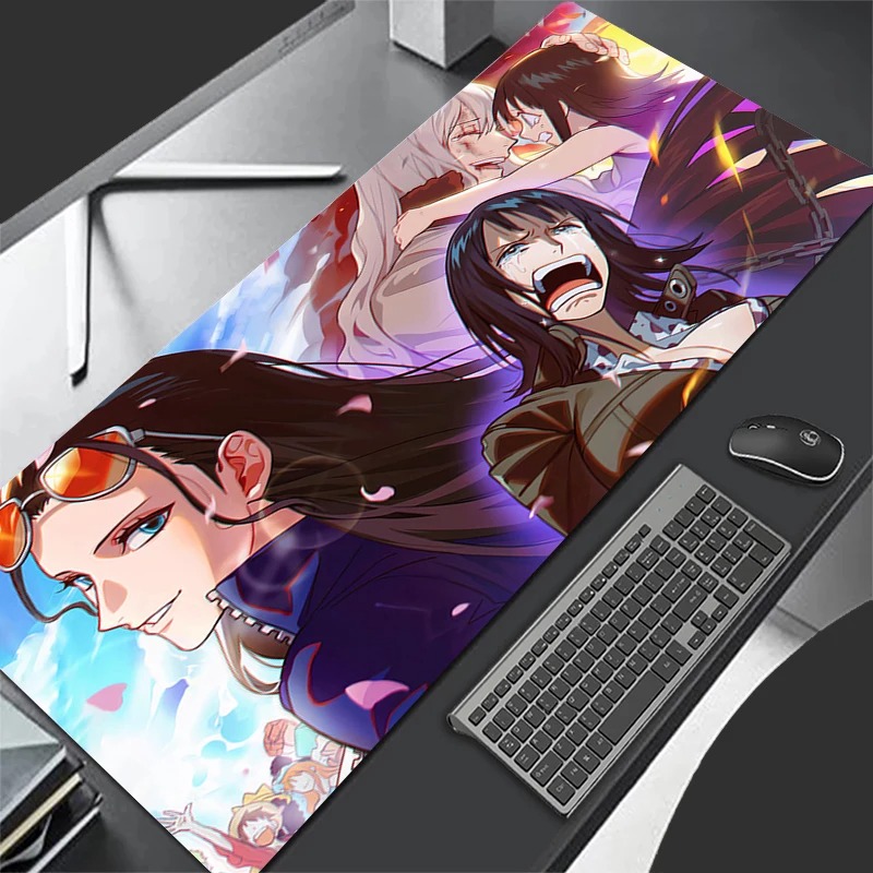 Gaming Keyboard Affordable - แผ่นรองเมาส์ลายอนิเมะสาวญี่ปุ่นสุดเซ็กซี่ สีม่วง สำหรับเกมเมอร์ แผ่นรองเมาส์น่ารัก ลาย O-one