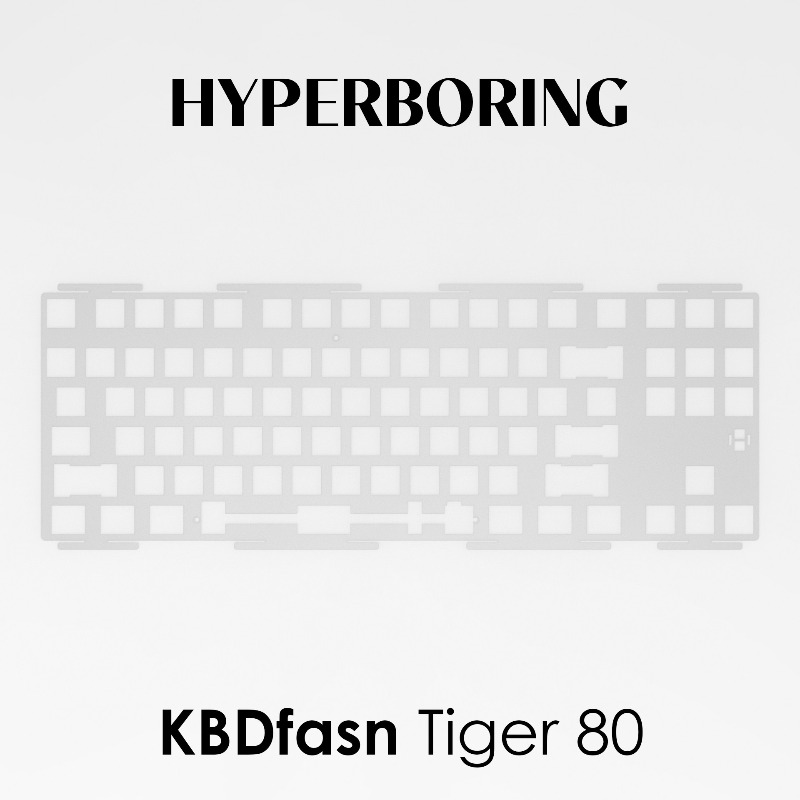 Gaming Keyboard Ergonomic - HYPERBORING Tiger80 แผ่นรองคีย์บอร์ดปรับแต่งได้ วัสดุ PC PP