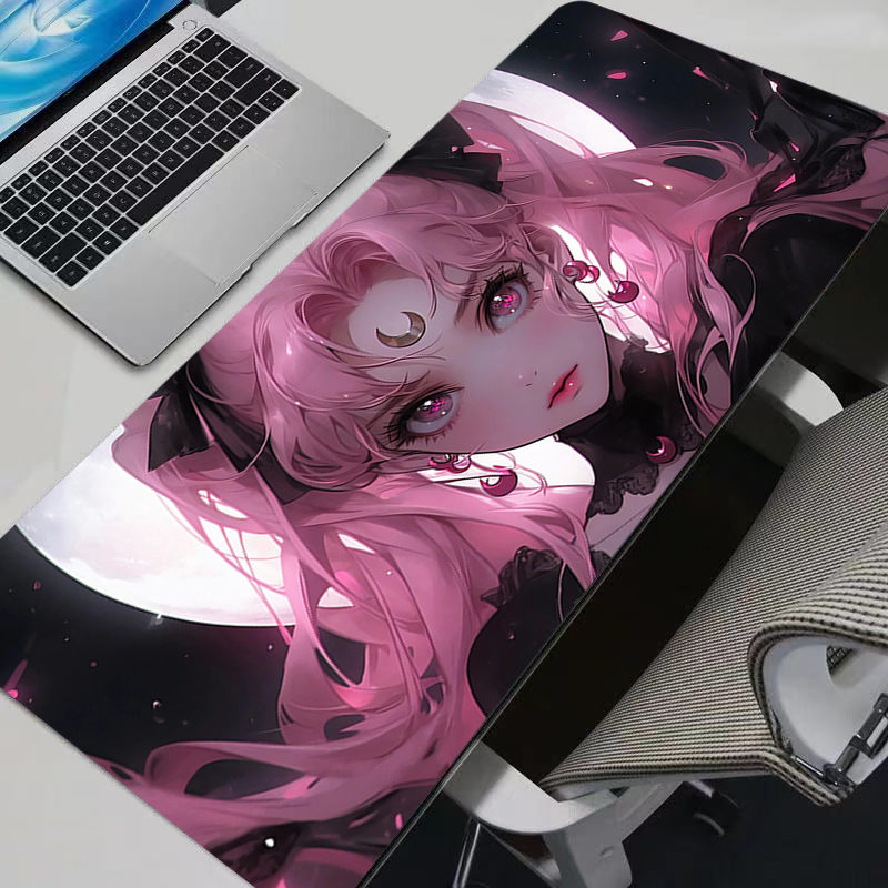 Gaming Keyboard Affordable - แผ่นรองเมาส์ S-เซเลอร์มูนอะนิเมะแผ่นรองเมาส์เกมเมอร์คีย์บอร์ดแผ่นรองเมาส์คอมพิวเตอร์พีซียางนุ่มแผ่นรองโต๊ะแผ่นรองเมาส์สำหรับเล่นเกมแผ่นรองเมาส์กันลื่น
