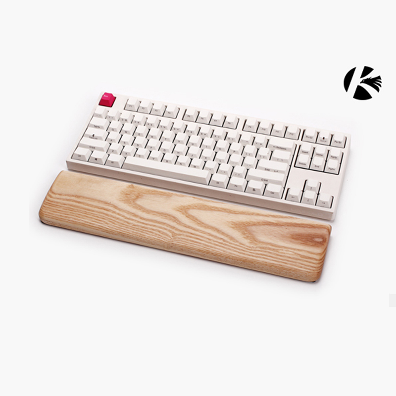 Gaming Keyboard Ergonomic - คาชซีที่วางฝ่ามือไม้แอชทรีสำหรับเกมตามหลักสรีรศาสตร์คีย์บอร์ดแผ่นรองข้อมือ,60 87 104 108 คีย์