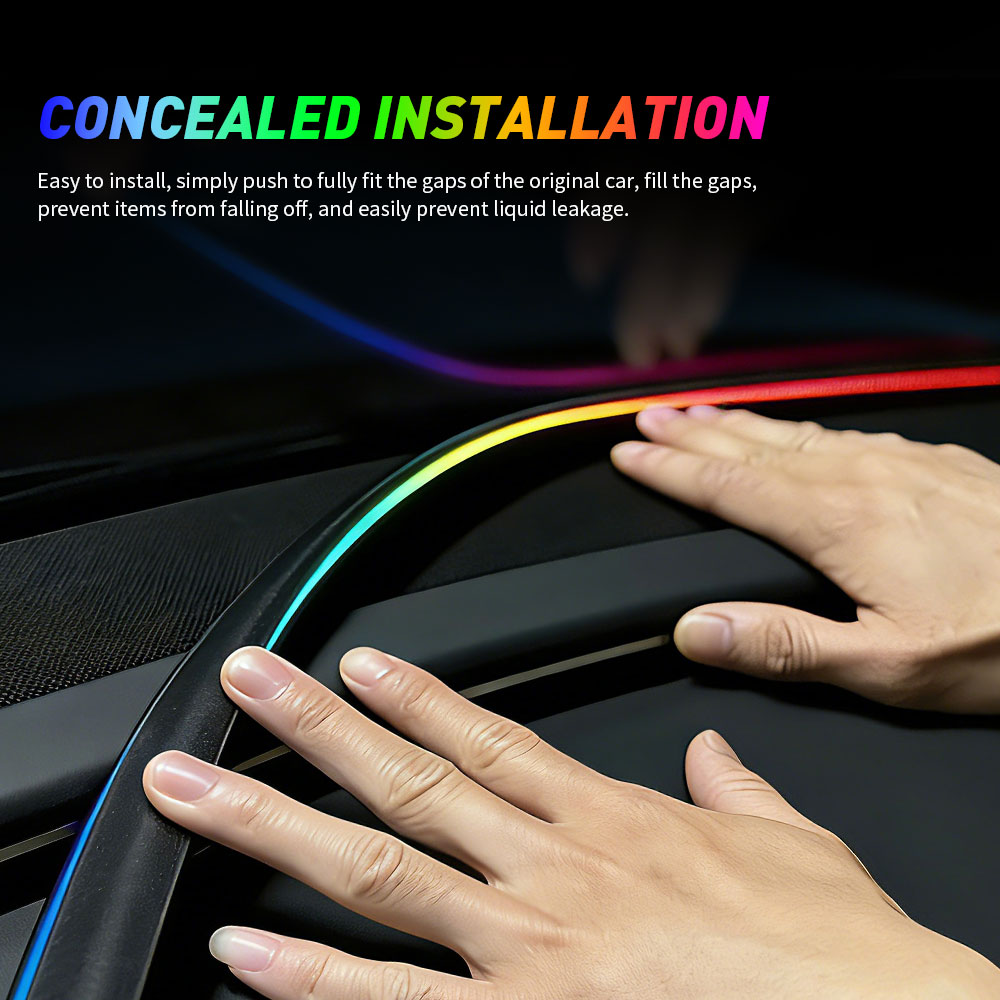 แถบซิลิโคนปิดขอบกระจกหน้ารถ 14 - Rgb Underglow Strip บทวิจารณ์และราคา