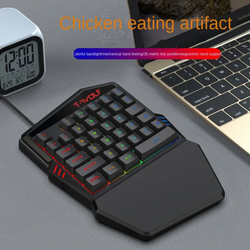 คีย์บอร์ดมือเดียว TF900 T-WOLF - Gaming Keyboard Mouse And Headset Combo บทวิจารณ์และราคา