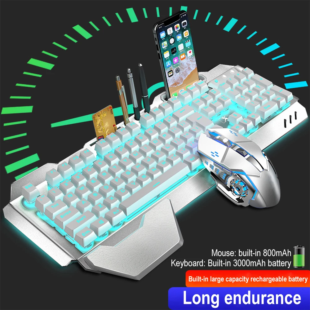 ชุดแป้นพิมพ์และเมาส์ไร้สาย2.4G - Gaming Keyboard Mouse And Headset Combo บทวิจารณ์และราคา