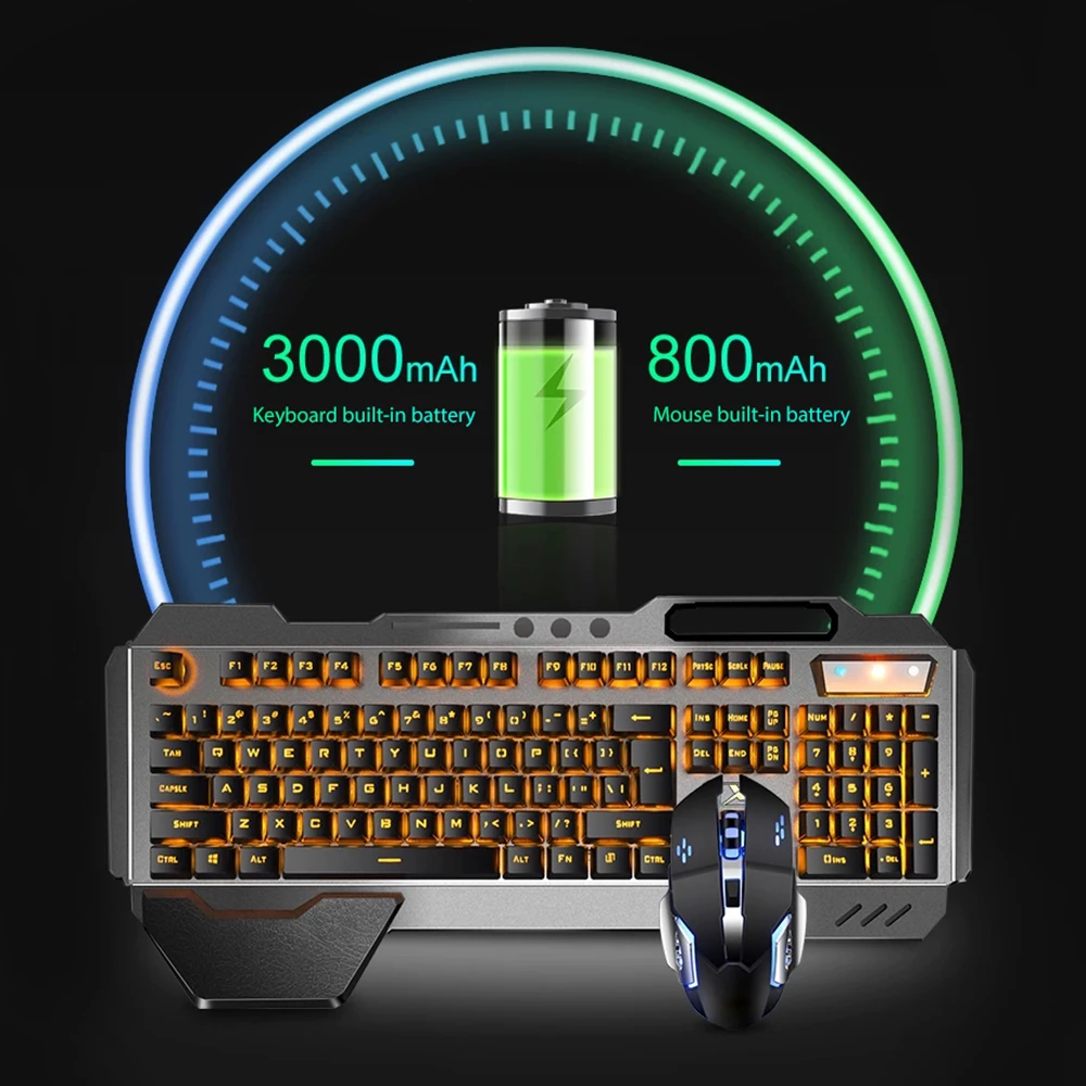 ชุดแป้นพิมพ์และเมาส์ไร้สาย2.4G - Gaming Keyboard Mouse And Headset Combo บทวิจารณ์และราคา