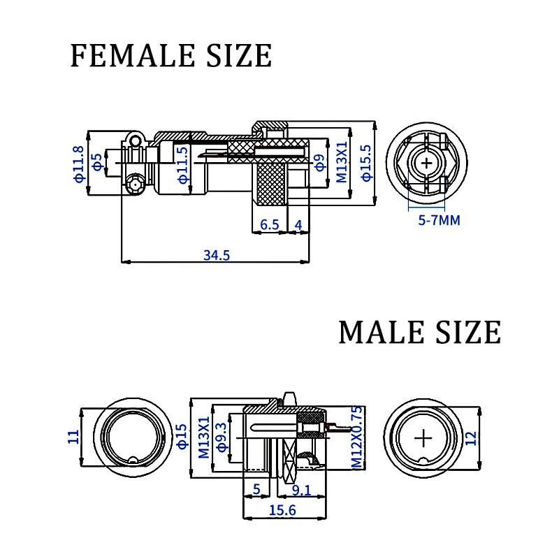 10 ชิ้น GX12 ขั้วต่อวงกลมสำหรั - Aviator Connector Kit บทวิจารณ์และราคา