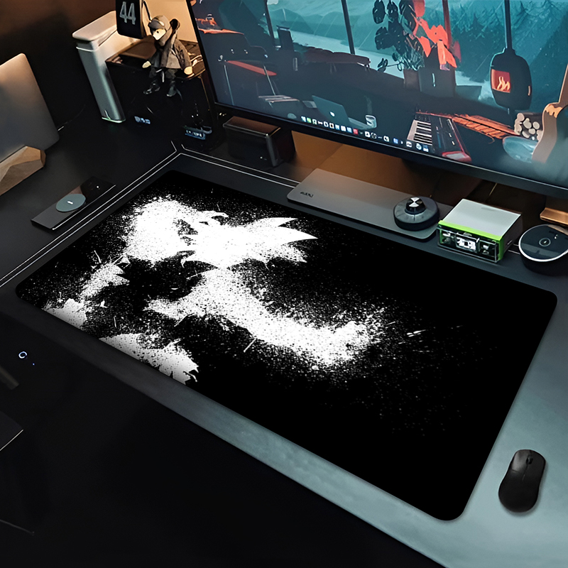 แผ่นรองเมาส์อนิเมะ DBZ สีดำ ลา - Gaming Keyboard Noise บทวิจารณ์และราคา