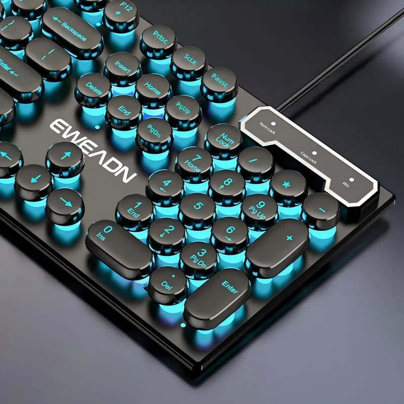 ชุดคีย์บอร์ดและเมาส์สไตล์เรโทร - Gaming Keyboard Backlit บทวิจารณ์และราคา
