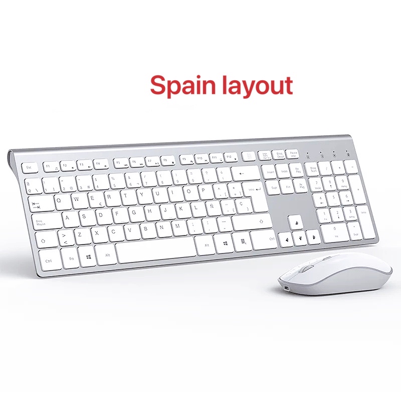 ชุดแป้นพิมพ์และเมาส์ไร้สายแบบเ - Gaming Keyboard Mouse Wireless บทวิจารณ์และราคา