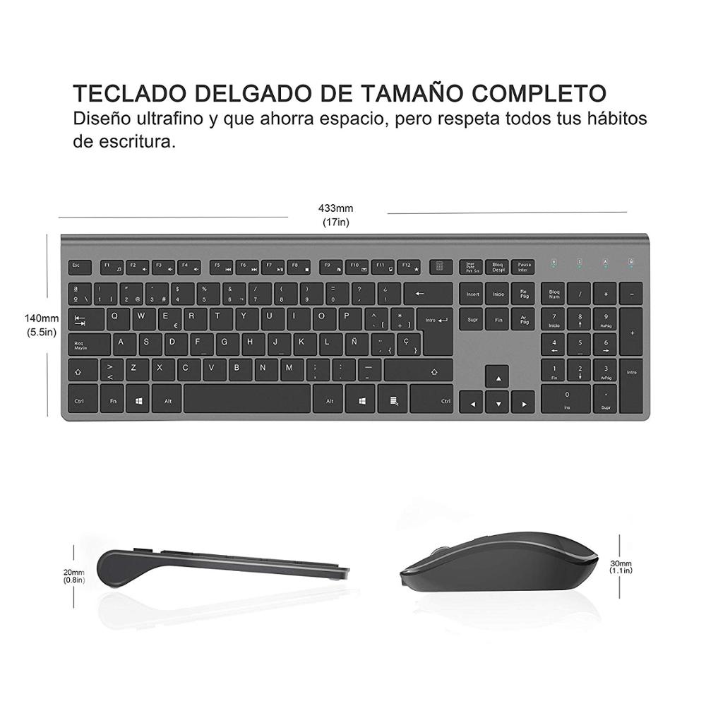 ชุดแป้นพิมพ์และเมาส์ไร้สายแบบเ - Gaming Keyboard Mouse Wireless บทวิจารณ์และราคา