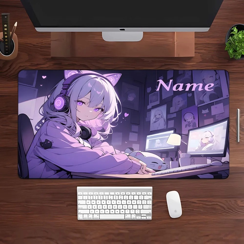 แผ่นรองโต๊ะขนาดใหญ่ลายสาวอนิเม - Gaming Keyboard Name บทวิจารณ์และราคา