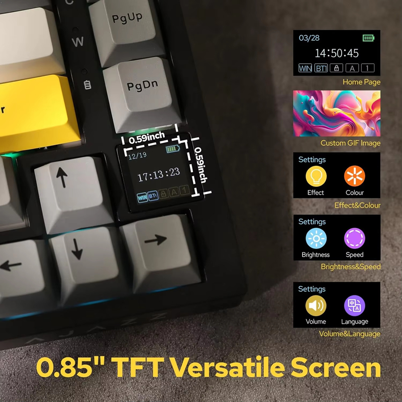 คีย์บอร์ดเกมมิ่งแบบกลไก AK820/ - Gaming Keyboard Mechanical Wireless บทวิจารณ์และราคา