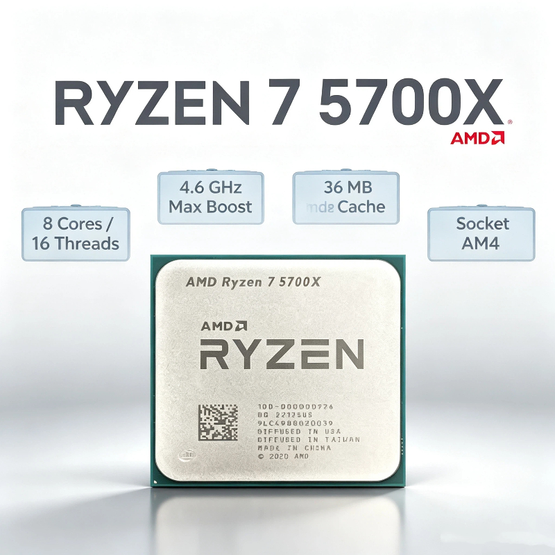 ซีพียู AMD Ryzen 7 5700X สำหรั - Amd Cpu Ryzen 7 บทวิจารณ์และราคา