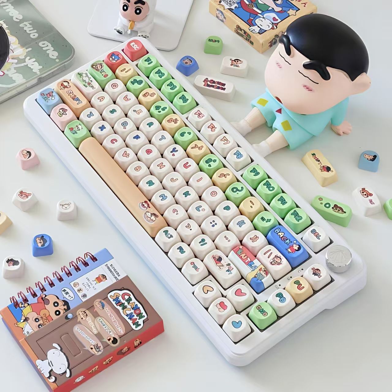 คีย์แคปลายการ์ตูนชินจัง MOA น่ - Gaming Keyboard Mechanical บทวิจารณ์และราคา