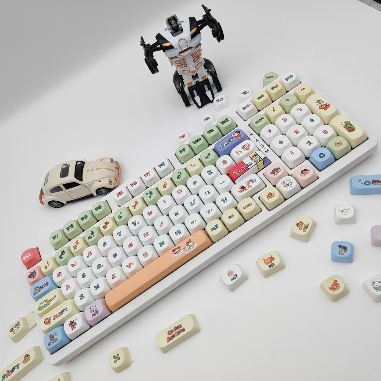 คีย์แคปลายการ์ตูนชินจัง MOA น่ - Gaming Keyboard Mechanical บทวิจารณ์และราคา