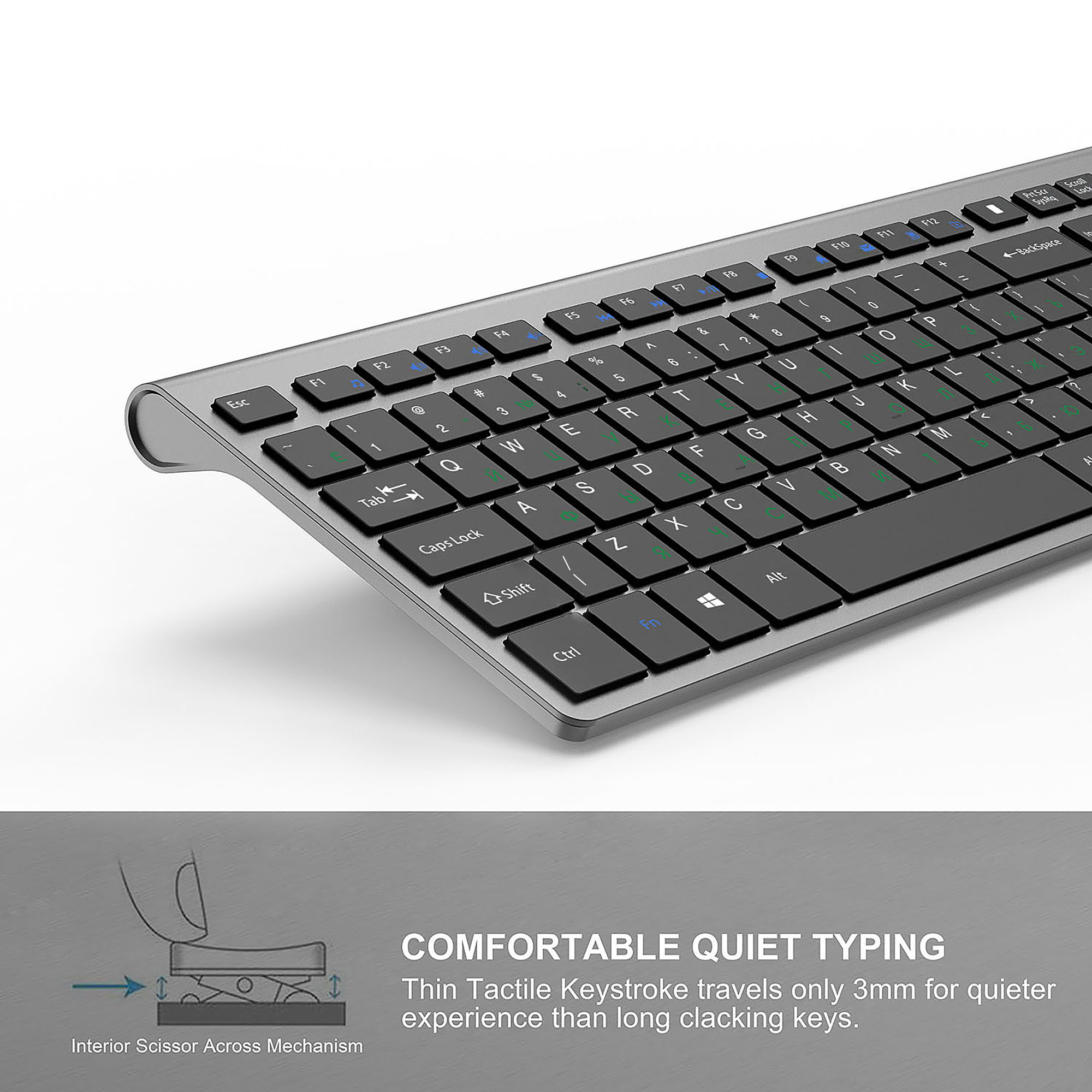 2.4G ชุดคีย์บอร์ดและเมาส์ไร้สา - Gaming Keyboard Mouse Wireless บทวิจารณ์และราคา