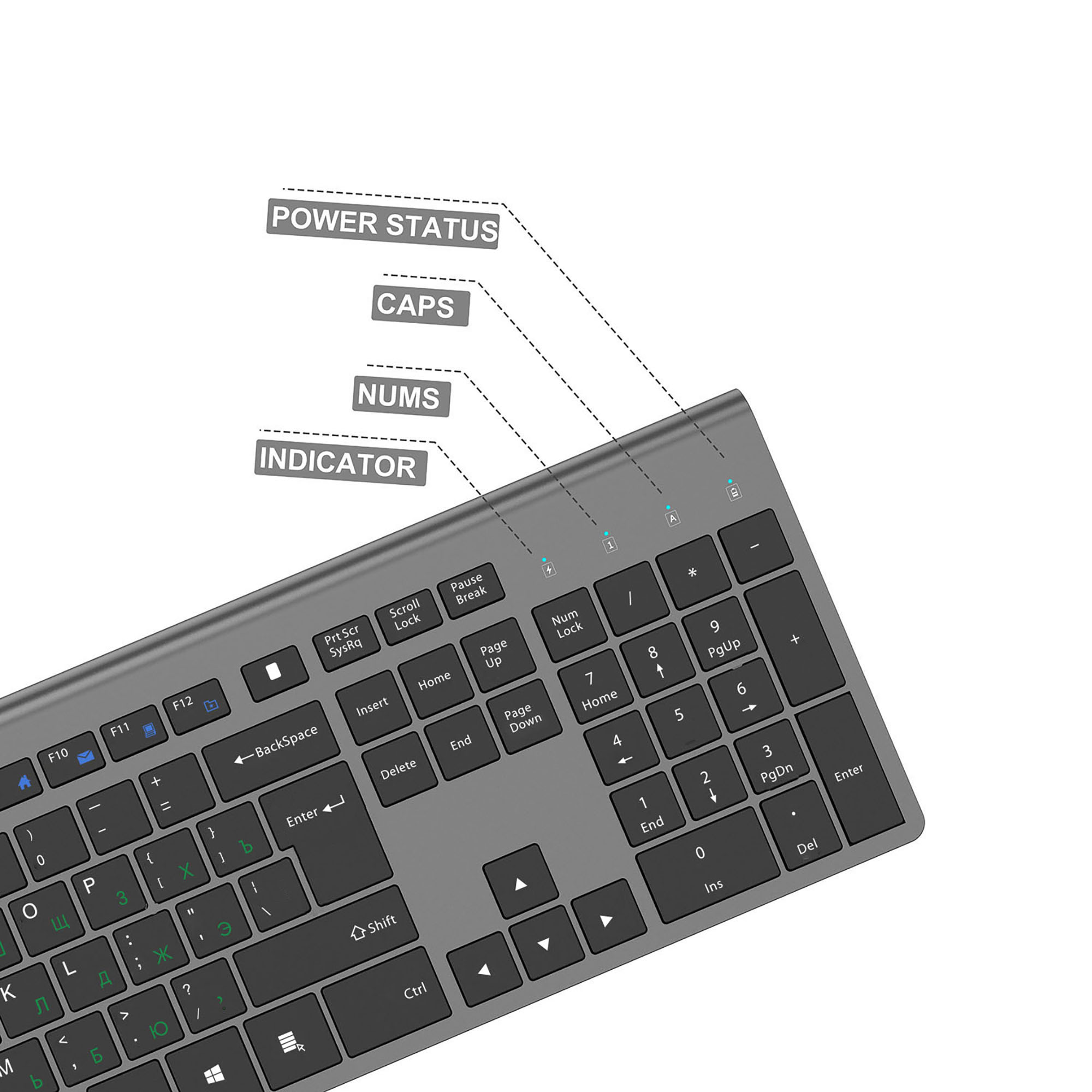 2.4G ชุดคีย์บอร์ดและเมาส์ไร้สา - Gaming Keyboard Mouse Wireless บทวิจารณ์และราคา