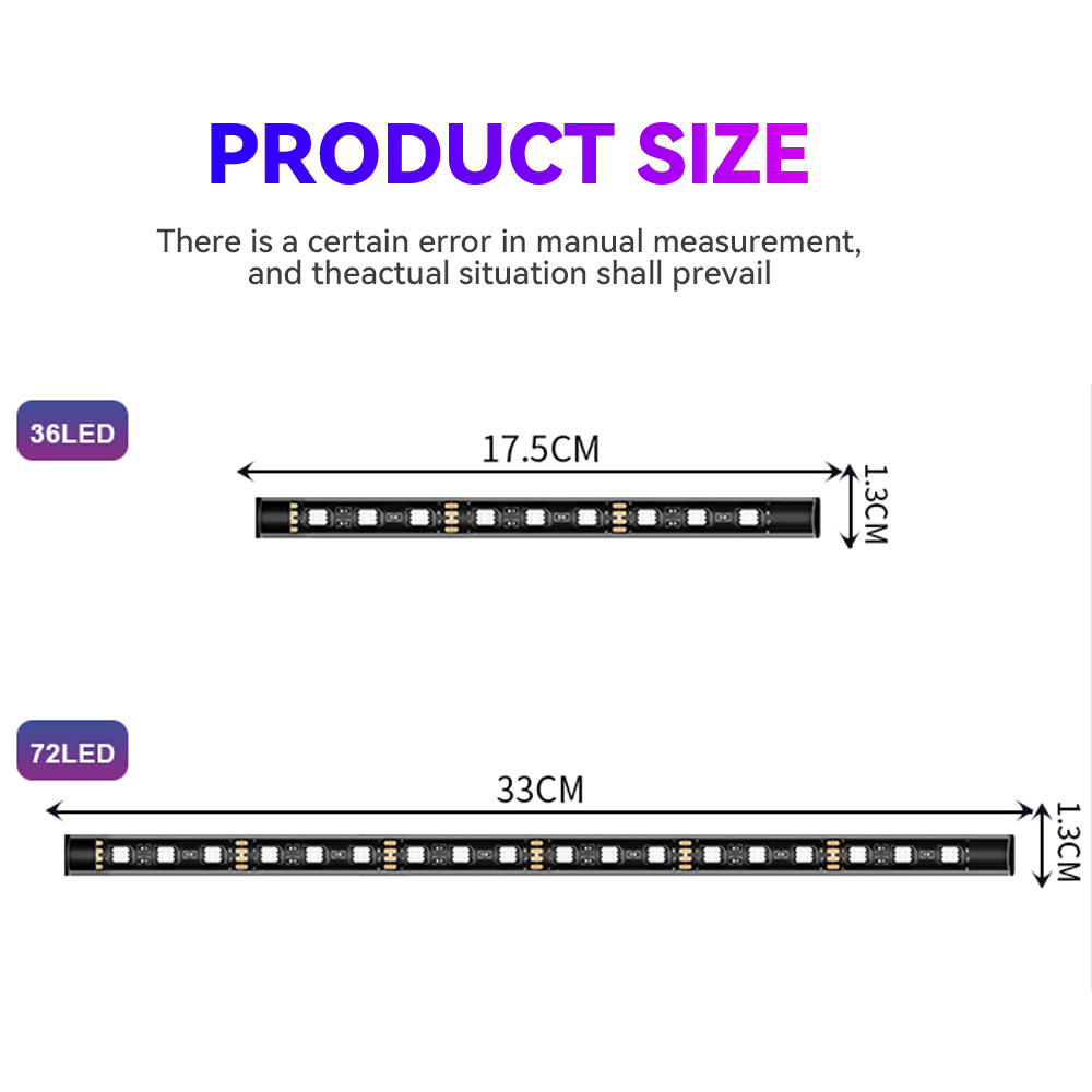 LED รถจักรยานยนต์รถบรรยากาศเท้ - Rgb Underglow Strip บทวิจารณ์และราคา