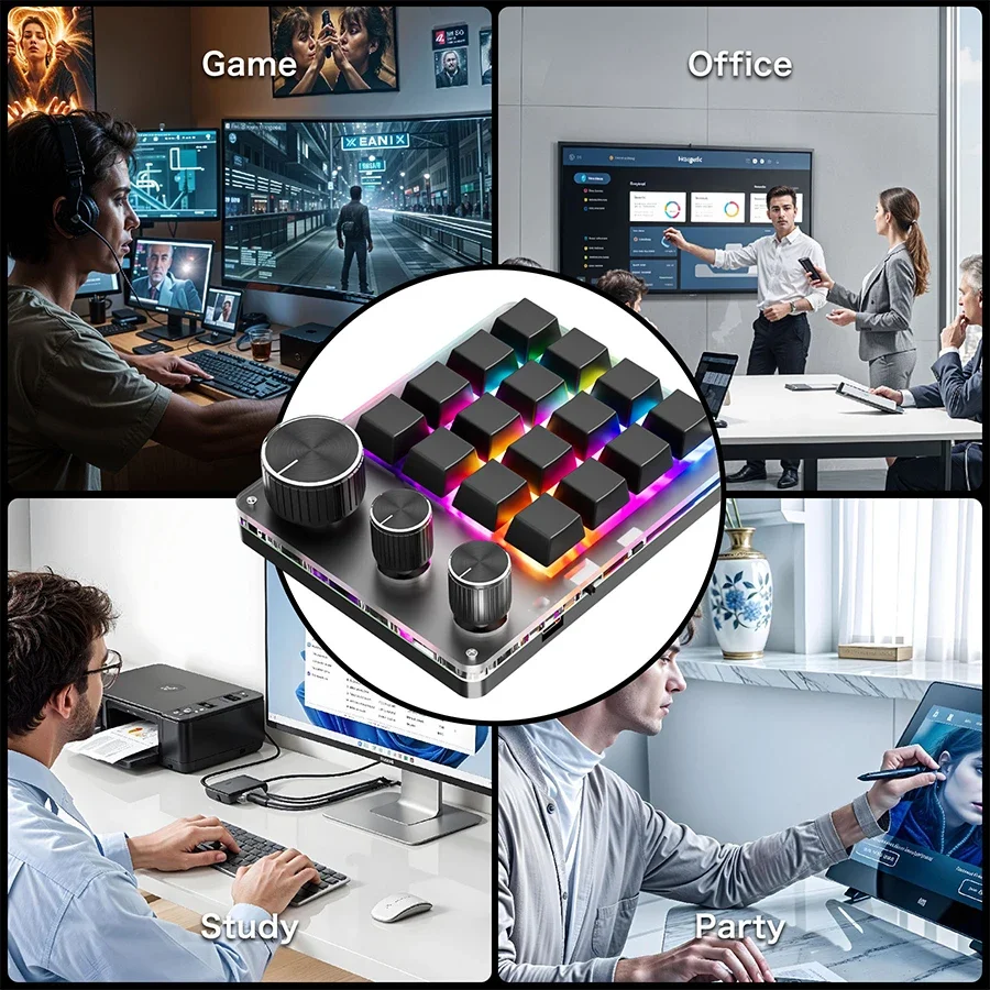 ไร้สายบลูทูธการเขียนโปรแกรมมาโ - Gaming Keyboard Mini Mechanical บทวิจารณ์และราคา