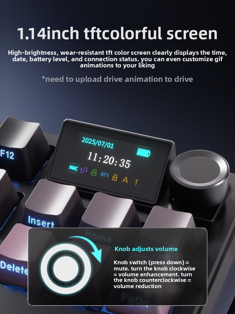 AJAZZ MK87 คีย์บอร์ดเชิงกลไร้ส - Gaming Keyboard Mechanical Wireless บทวิจารณ์และราคา