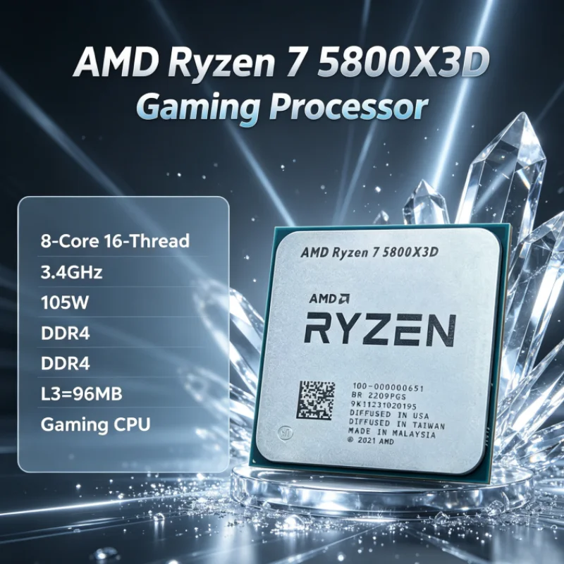 AMD R7 5800X3D 96 MB โปรเซสเซอ - Amd Cpu Ryzen 7 บทวิจารณ์และราคา