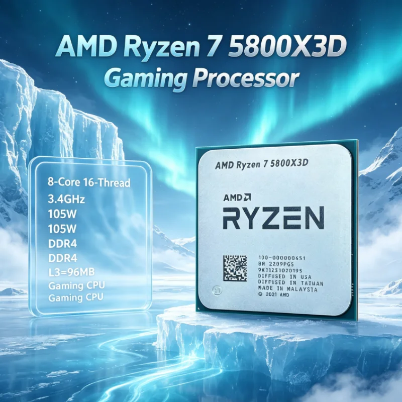 AMD R7 5800X3D 96 MB โปรเซสเซอ - Amd Cpu Ryzen 7 บทวิจารณ์และราคา