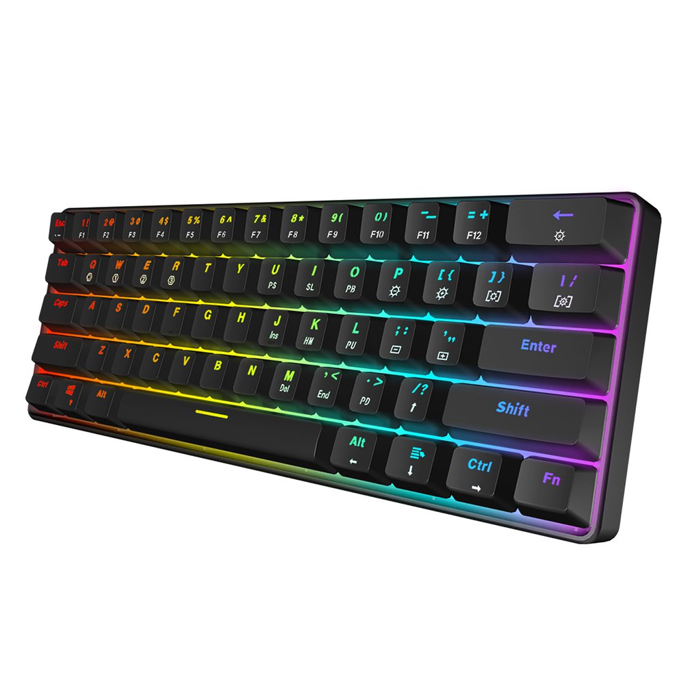 SKYLOONG GK61 Mini แบบพกพา 60% - Gaming Keyboard Mechanical Wireless บทวิจารณ์และราคา
