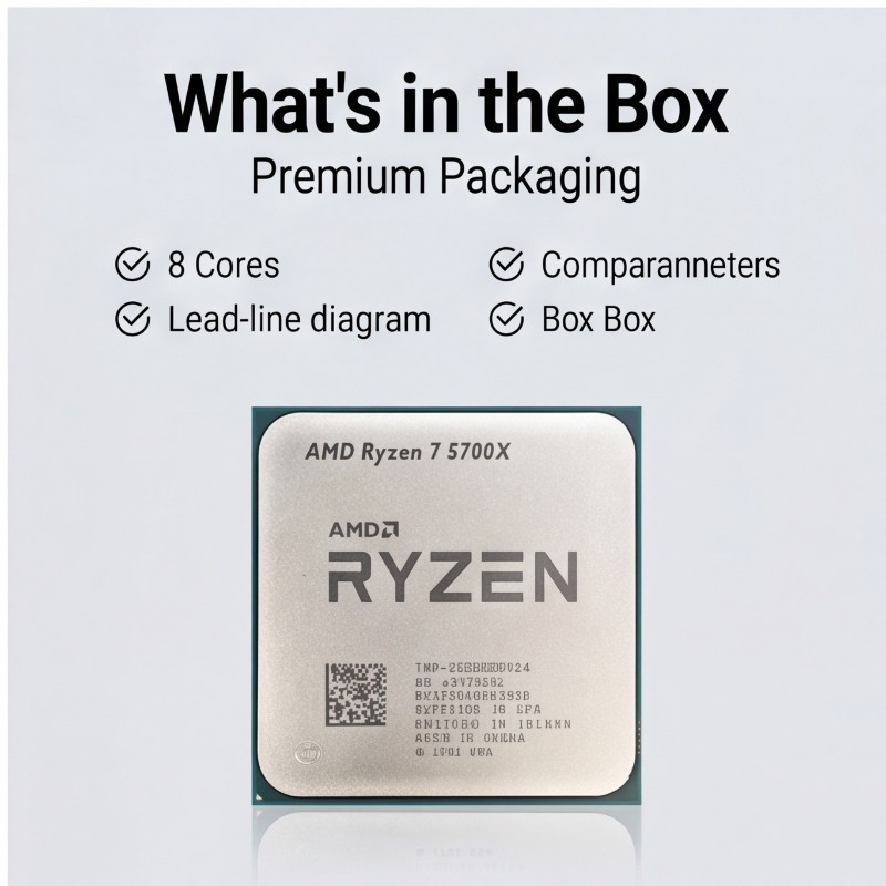 ซีพียู AMD Ryzen 7 5700X 65W T - Amd Cpu Ryzen 7 บทวิจารณ์และราคา