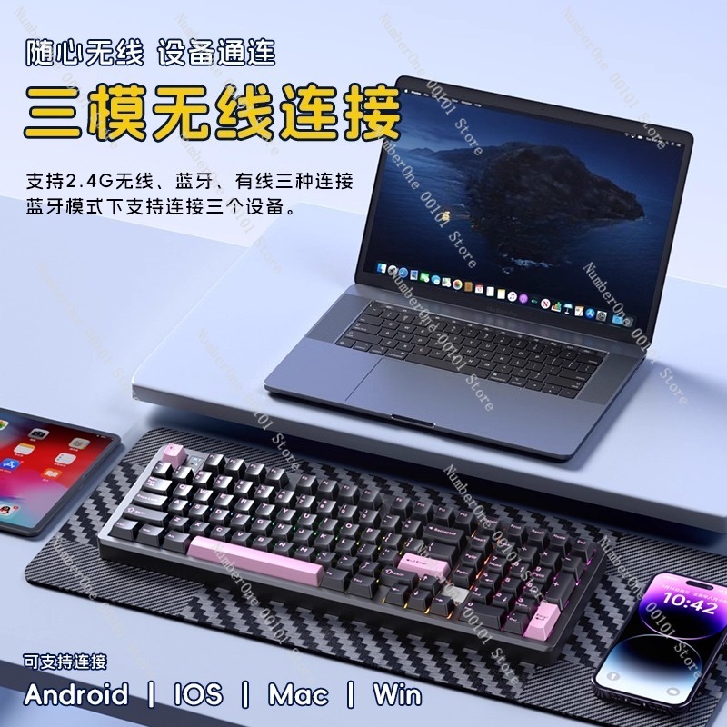 คีย์บอร์ดเชิงกลอลูมิเนียมอัลลอ - Gaming Keyboard Mechanical Wireless บทวิจารณ์และราคา