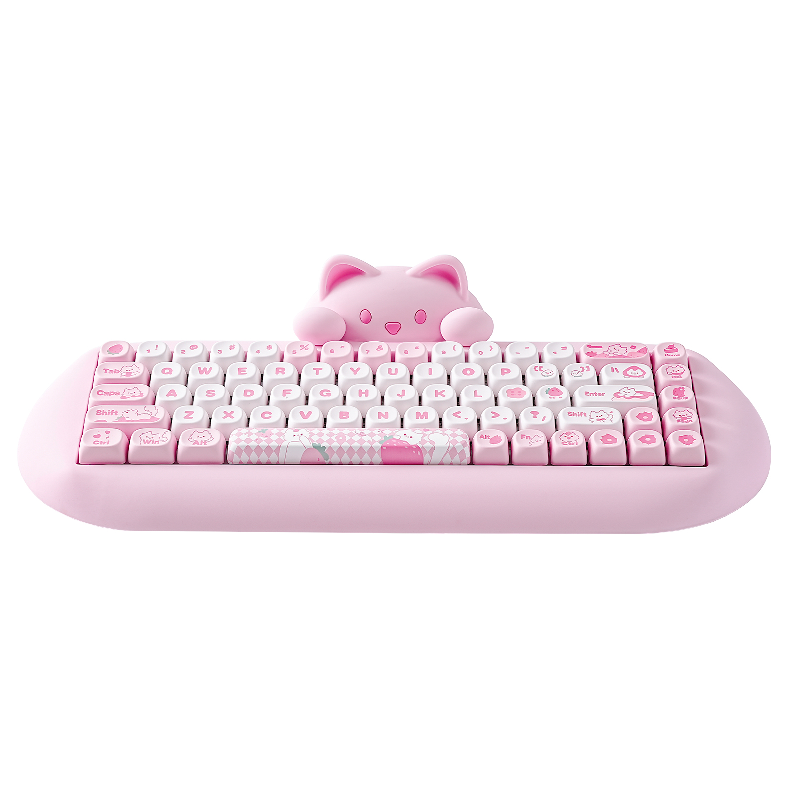 YUNZII C68 สีชมพู 65% Hi-Fi แม - Gaming Keyboard Mechanical Wireless บทวิจารณ์และราคา